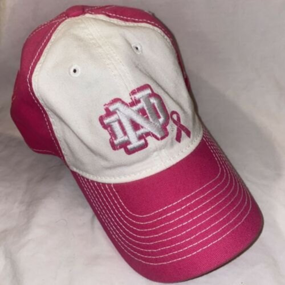 Notre Dame Adidas Adjustable breast cancer awareness hat